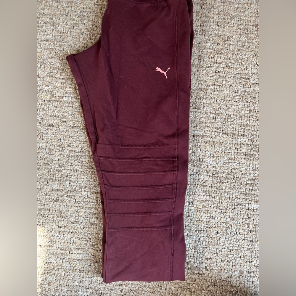 maroon puma leggings